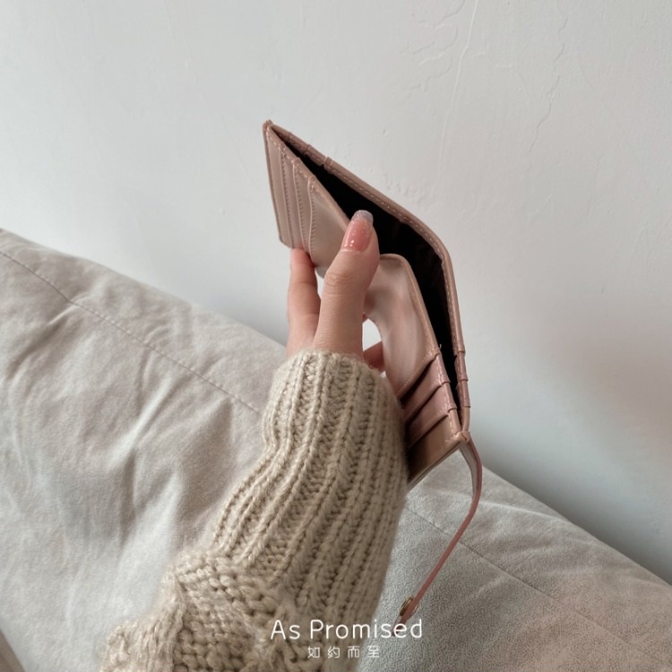 Ví đựng thẻ tiền 2 trong 1 mini Juny nữ da basic 22S