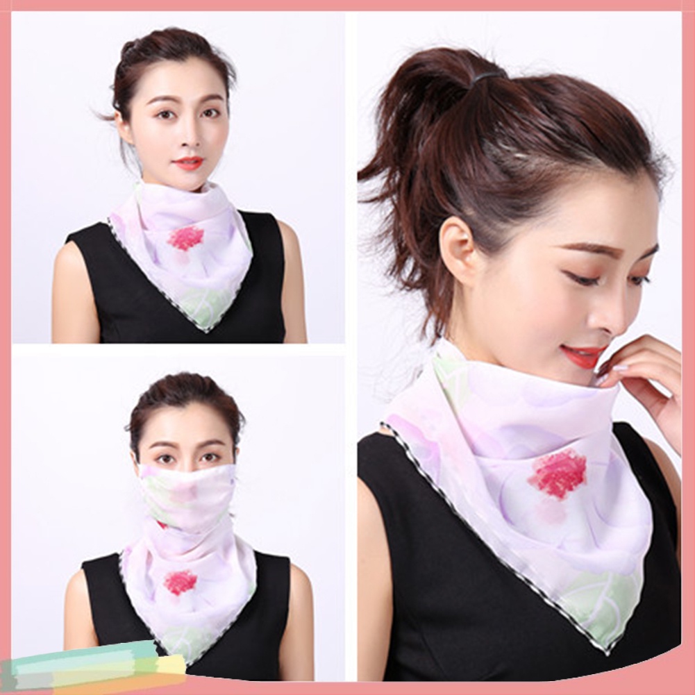 Khăn Choàng Cổ Che Mặt Chống Tia Uv In Họa Tiết Độc Đáo Hợp Thời Trang Cho Nữ