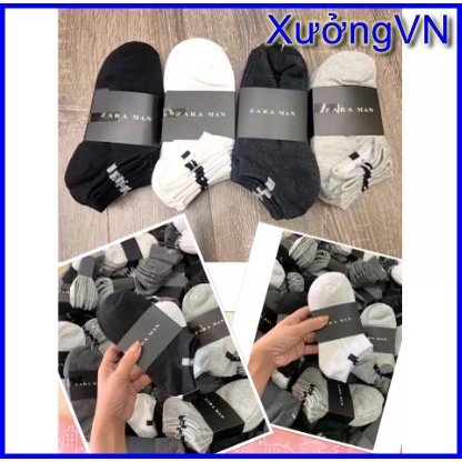 Tất Zara Man - Vớ Zara Man cổ thấp mền mại, thoáng khí, chống hôi chân