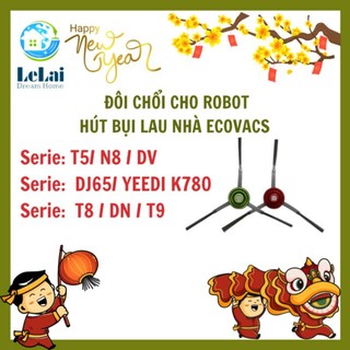 Đôi Chổi Ven Chổi Cạnh Dành Cho Robot Hút Bụi Lau Nhà Ecovacs Deebot Dn , T5, N8, T8, T9, DJ65, DV, Yeedi K780