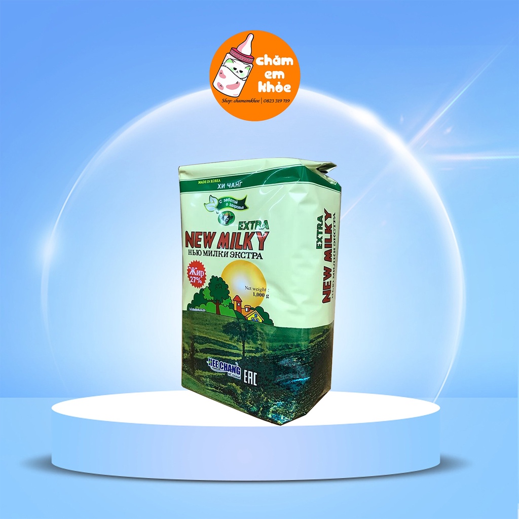 Sữa béo Extra New Milky Nga 1Kg sữa tươi cô đặc dạng bột giúp tăng cân, dành cho bé trên 3 tuổi và người lớn