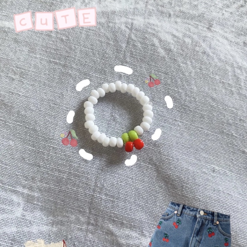 Nhẫn trắng trái cherry