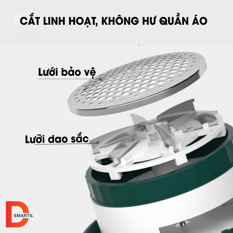 Máy cắt lông xù quần áo mini cầm tay có sạc nhanh tiện dụng | BigBuy360 - bigbuy360.vn