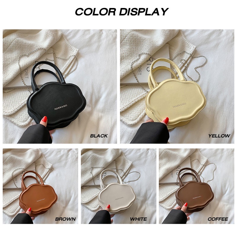 Mischa Túi Đeo Chéo Vai Bằng Da PU Màu Trơn Thời Trang Dễ Phối Đồ