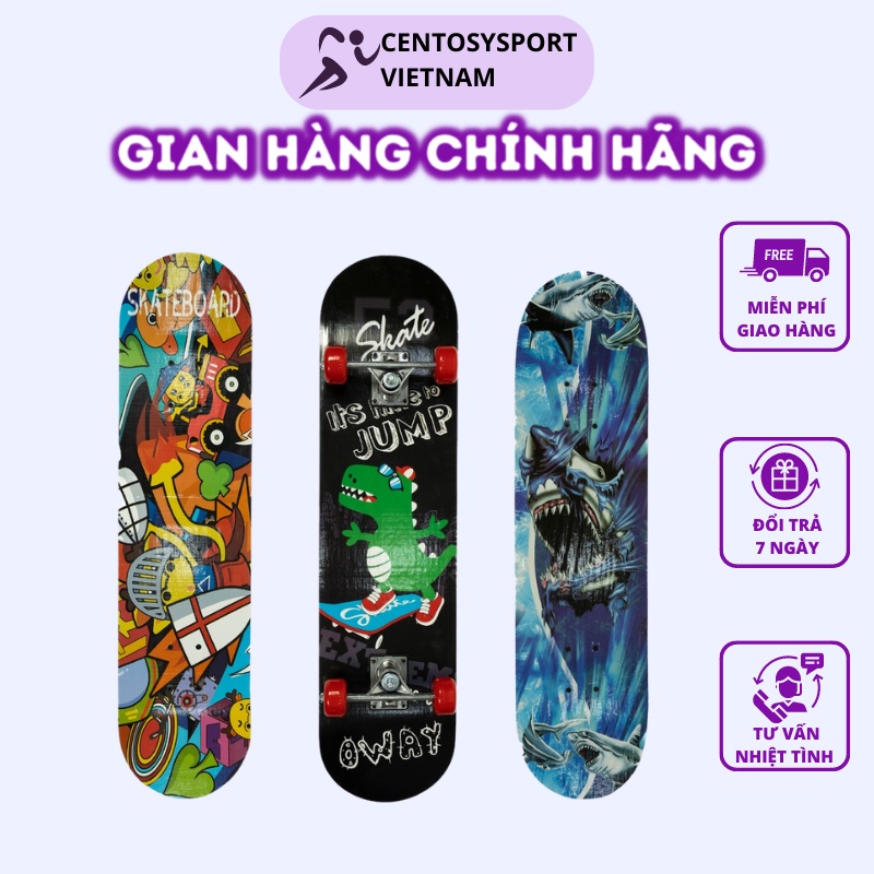 Ván Trượt Trẻ Em [Centosy] VT 80 - In Hình Phong Cách - Centosy 6185