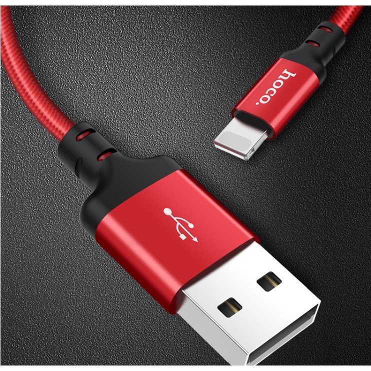 Dây Sạc HOCO Bọc Dù Sạc Nhanh 2.4A - Bảo Hành 03 Tháng