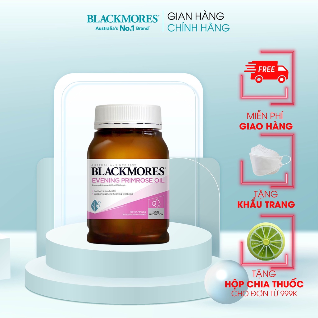Tinh dầu hoa anh thảo giúp điều hòa nội tiết tố nữ Blackmores Evening Primrose Oil 190 viên