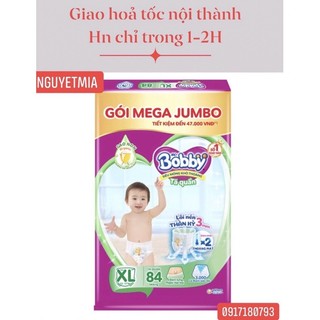 Bỉm quần Bobby size XL84/84+4 gạo non mẫu mới nhất