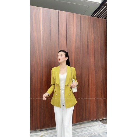 Áo blazer xốp kèm đai