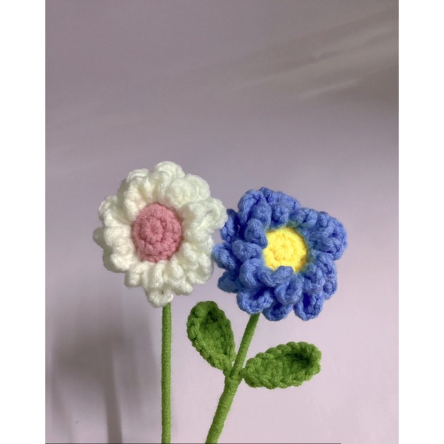 Hoa Cúc Len Nhiều Cánh HandMade