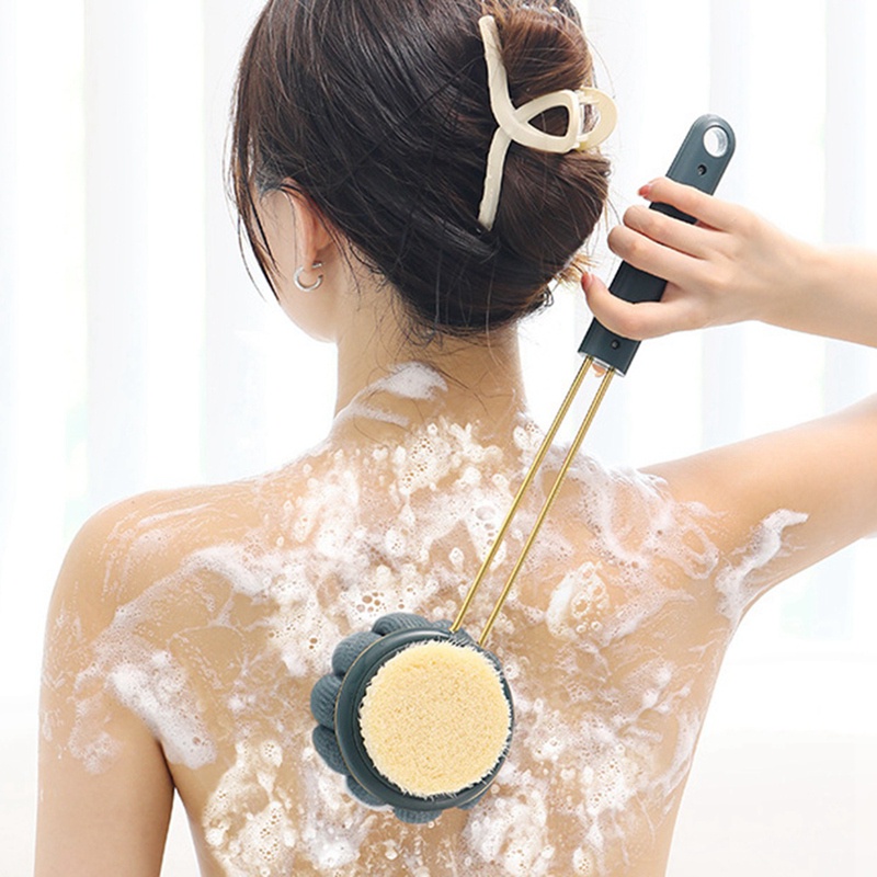 Bàn Chải Chà Lưng Tay Cầm Dài Bằng Lông Mềm Mại Tiện Dụng Cho Phòng Tắm