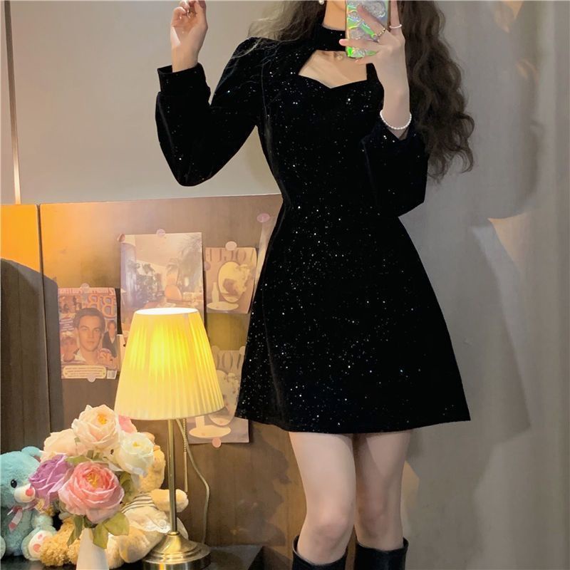 TIANLEYU váy đầm váy nữ đầm đi đám cưới Trang phục năm mới đỏ Hàn Quốc Chất lượng cao Cái mới High quality SA221044 36Z230909