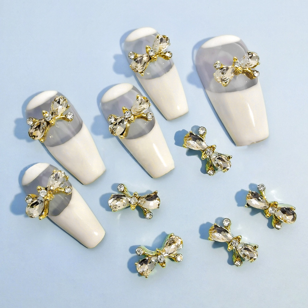 Bộ 10 Hạt Đá Đính Trang Trí Móng Tay Đa Năng Chống Rơi 2023 Cho Nữ