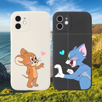 Ốp lưng IPhone Tom và Jerry cạnh vuông 6/6plus/6s/6splus/7/7plus/8/8plus/x/xr/xs/11/12/13/14/pro/max/plus/promax BVC877