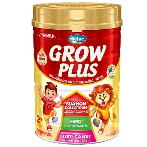 Sữa bột Dielac Grow Plus 2 - lon 850g (cho trẻ từ 2 - 10 tuổi)