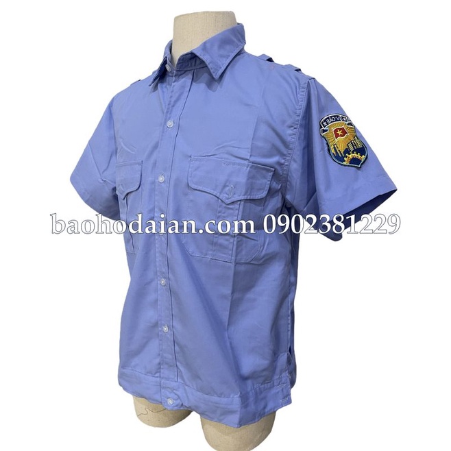 Áo bảo vệ nẹp bo budong kèm logo bảo vệ cơ quan