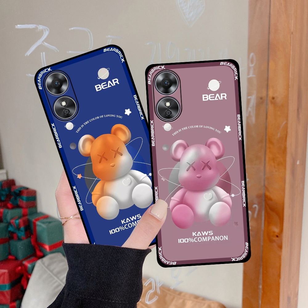 Ốp Oppo A17 / A17k in hình be@rbick, couple cặp đôi dễ thương