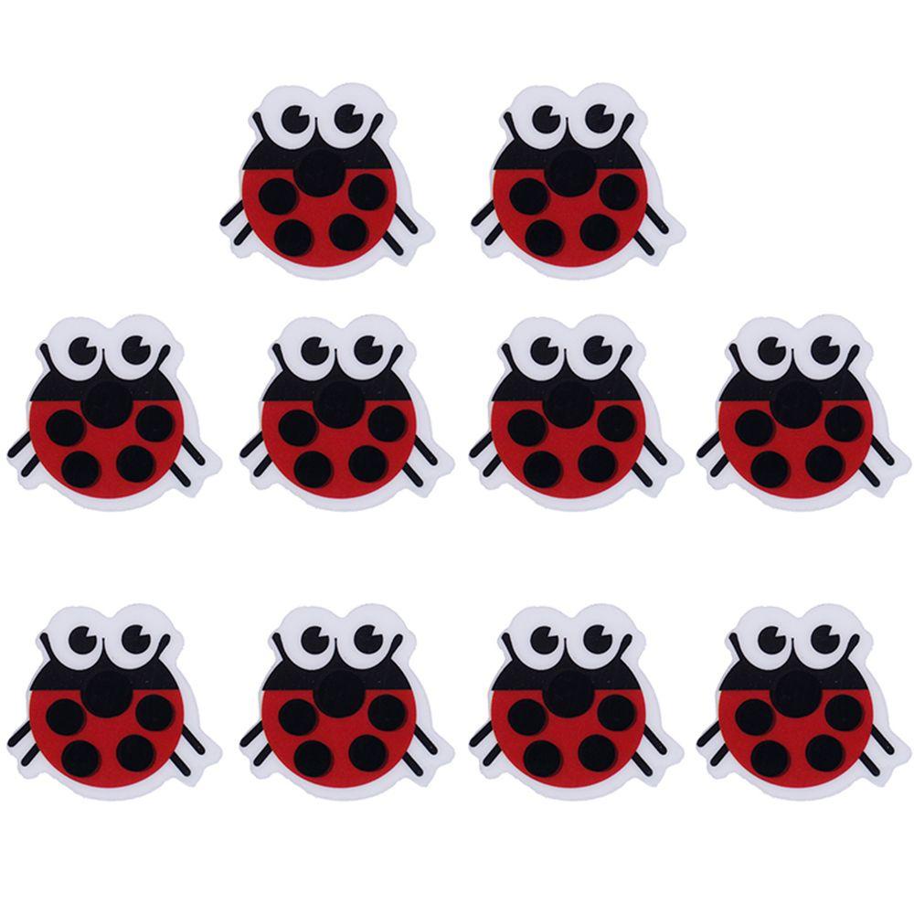 JARRED Bộ 10 Miếng Dán Nhiệt Kế Kiểu Hoạt Hình Dễ Thương Cho Bé