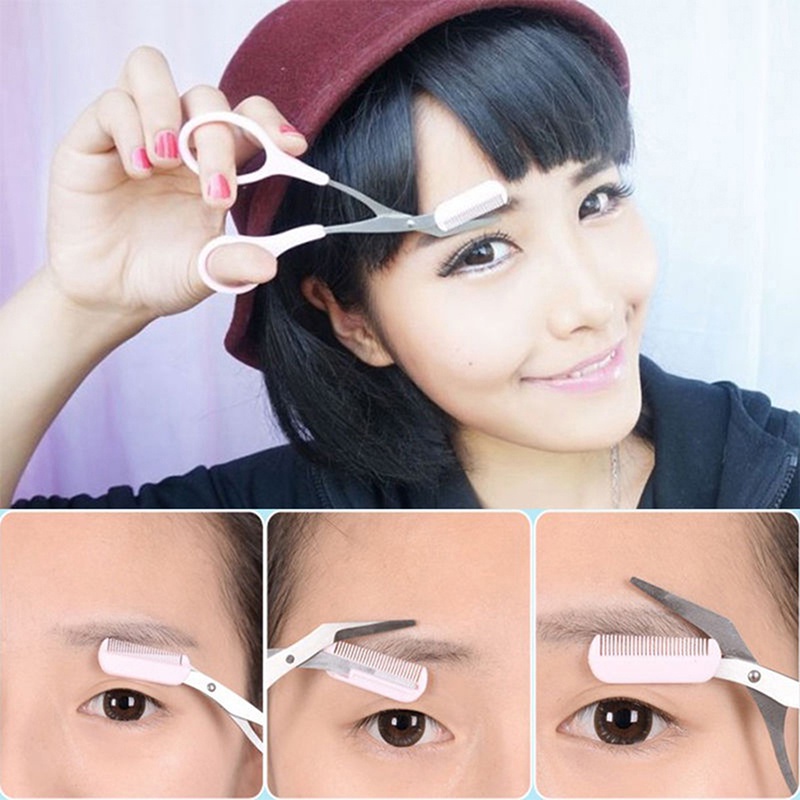 Kéo Tỉa Lông Mày Bằng Thép Không Gỉ Tiện Dụng Cho Nữ