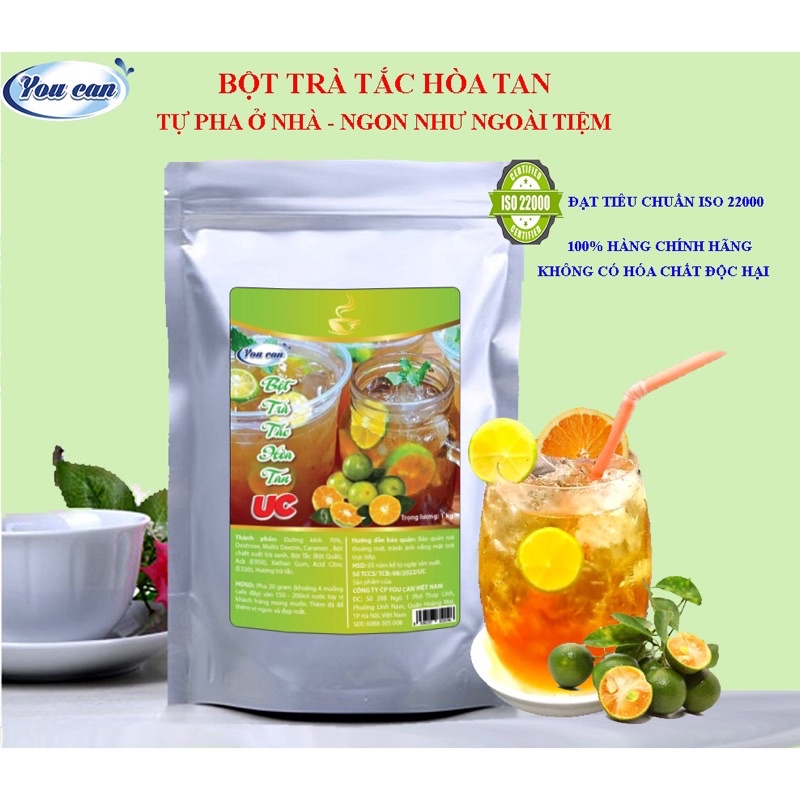 BỘT TRÀ TẮC UC HOÀ TAN TÚI 1KG