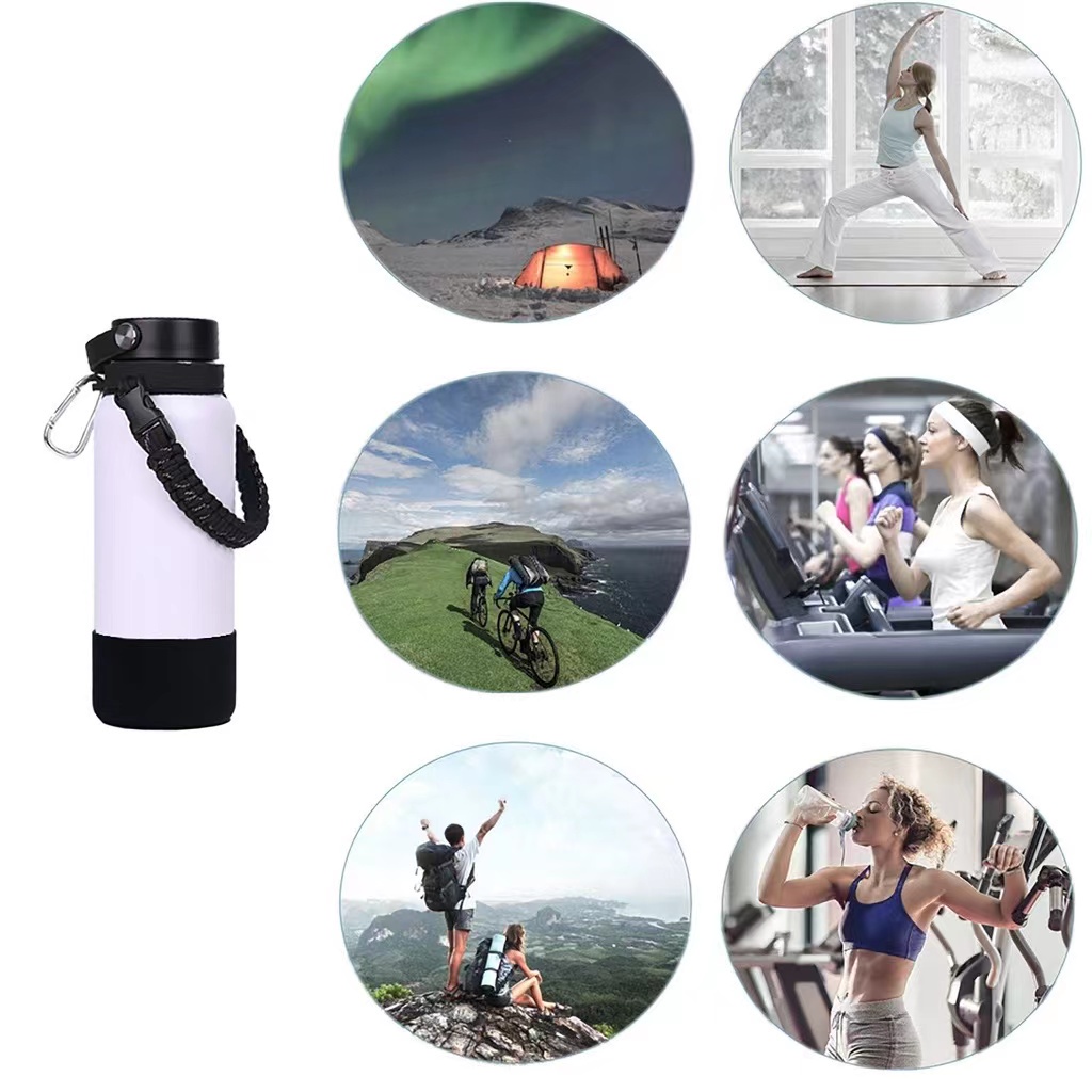 Vỏ Bọc Bình Nước Bằng Silicon Mềm Chống Trượt Thông Dụng 12oz-40oz