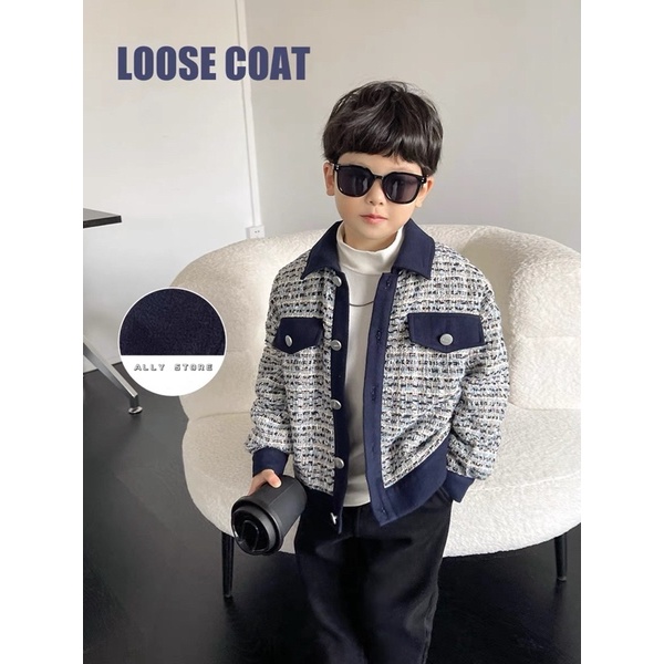 Áo khoác Dạ Tweed cho bé ALLY Store