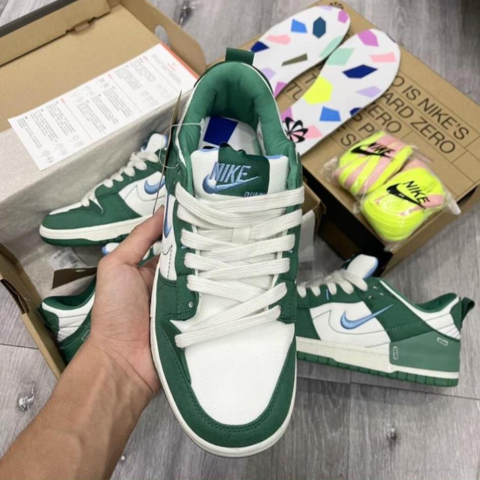 Giày Sneaker Sb Dunk Low Disrupt 2 Pale Ivory Black,Sb Dunk Low Kem Trắng Đen)Giày Sneaker SB duck xanh lá, SB dunk
