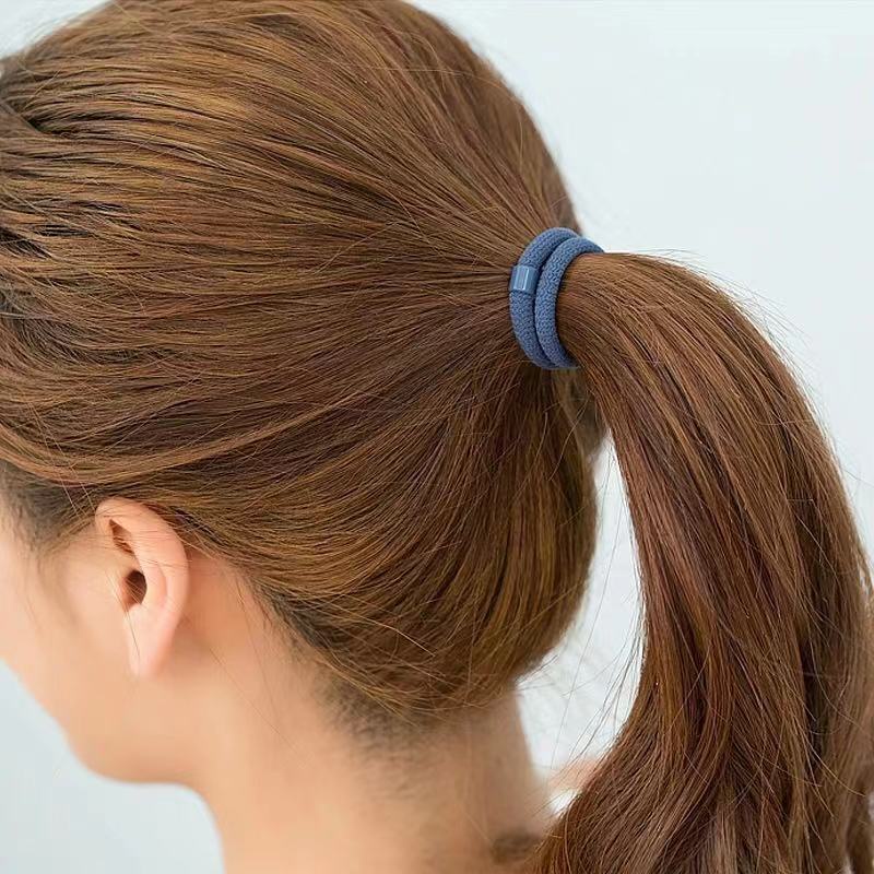 Bộ 10 dây cột tóc cao su co giãn tốt nhiều màu sắc dành cho các bạn nữ chất liệu thun dày dặn màu sắc dễ sử dụng - H09