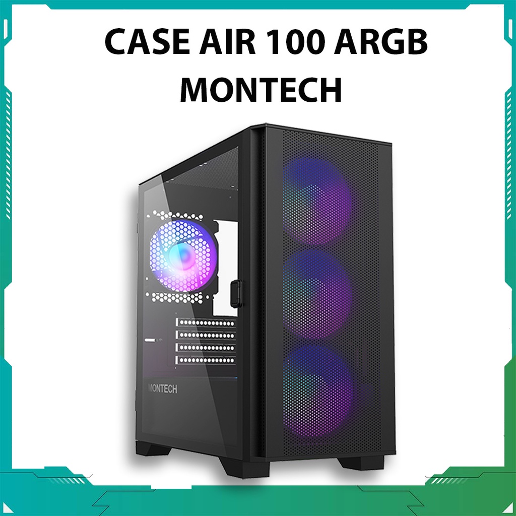 Vỏ Case Máy Tính Air 100 ARGB Montech | Black