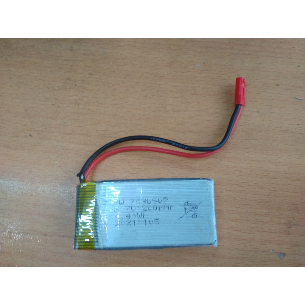 PM179 PIN 3.7V 1200MAH CHÂN ĐỎ JST CHO MÁY BAY TRỰC THANG ĐIỀU KHIỂN CỠ LỚN