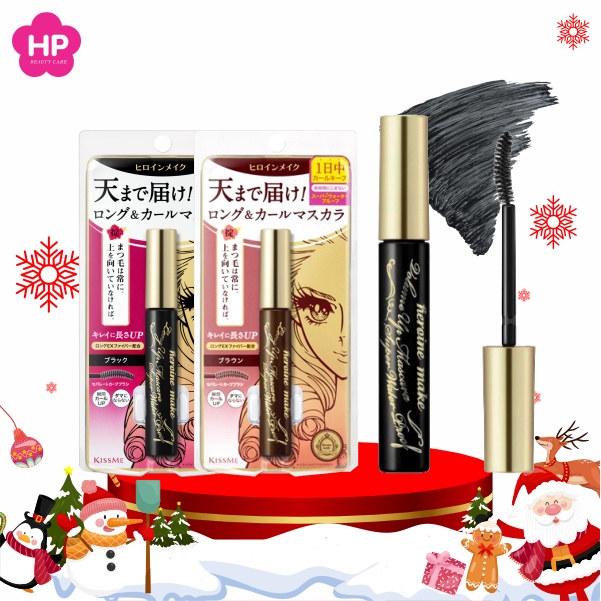 Mascara Kissme Chuốt Mi Chống Trôi Siêu Bền Giúp Nâng Cong Và Dài Mi Tối Đa Kissme Heroine Make Long Up(6g)