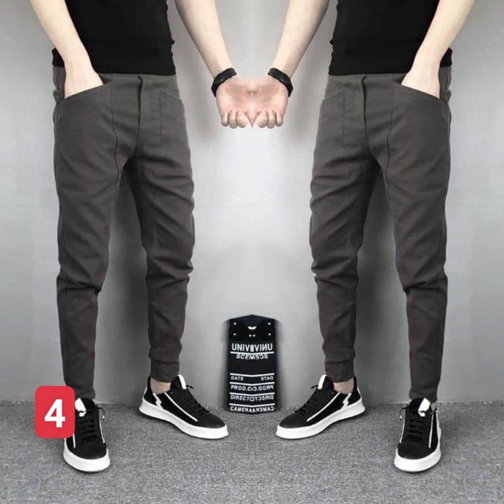 = 8 mẫu Quần jogger nam bo chân túi hộp chất kaki cao cấp co dãn 4 chiều, quần baggy thể thao nam, mẫu mới 2022