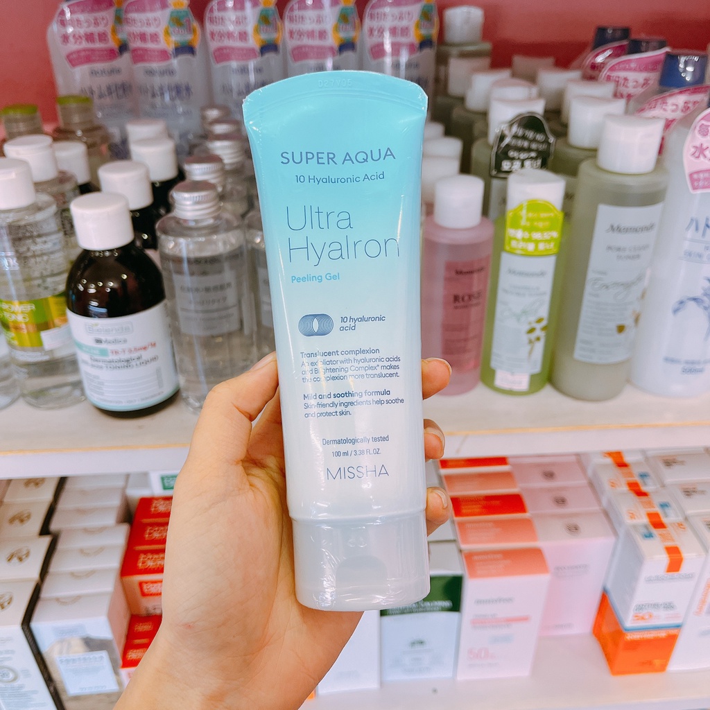 Tẩy Tế Bào Chết Mi ssha Su per Aq ua Ultra Hyalron Peeling Gel – 100ml