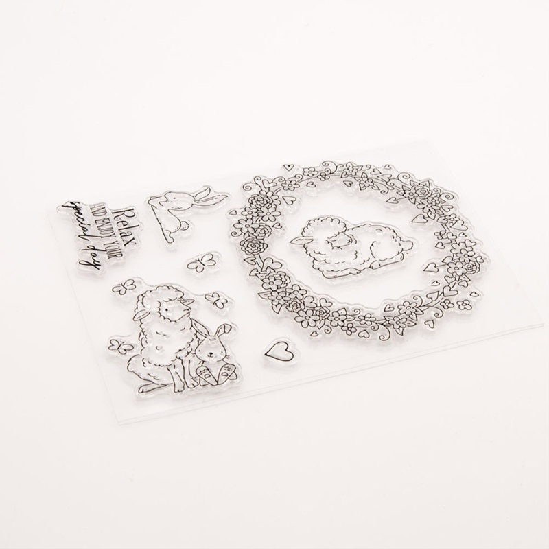 Bộ Khuôn Cắt Hình Làm Thẻ Trang Trí Album Hình Thỏ Phục Sinh / Cừu Bằng Kim Loại DIY