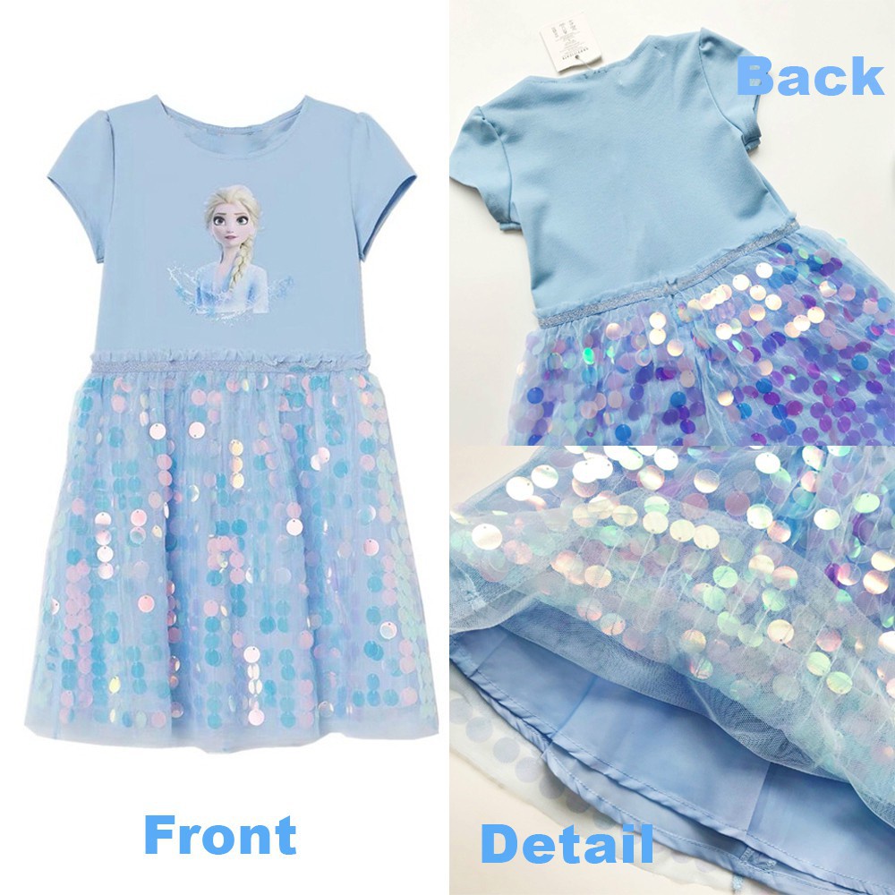 Đầm Hóa Trang Công Chúa Elsa Cho Bé Gái