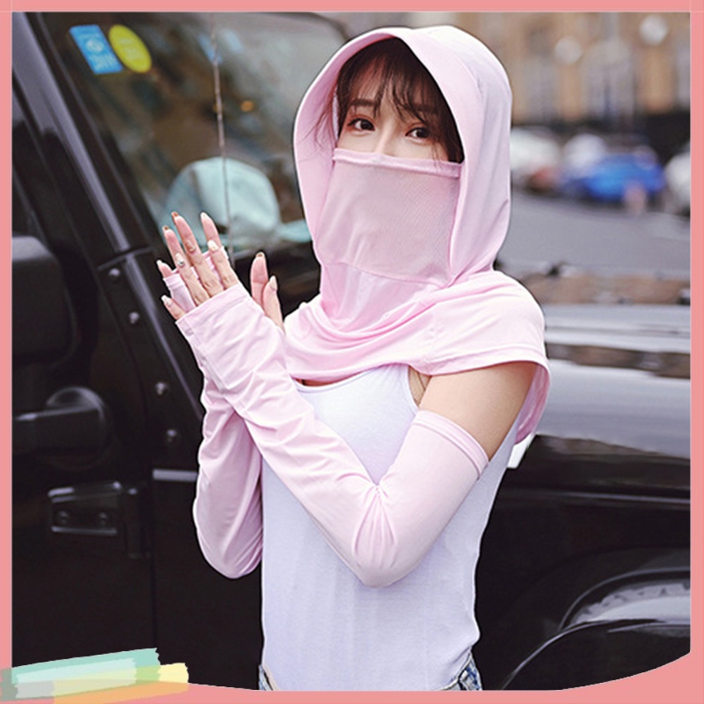 Nón đội bảo vệ mặt cổ chống nắng có viền dành cho nữ đi biển hoặc đạp xe