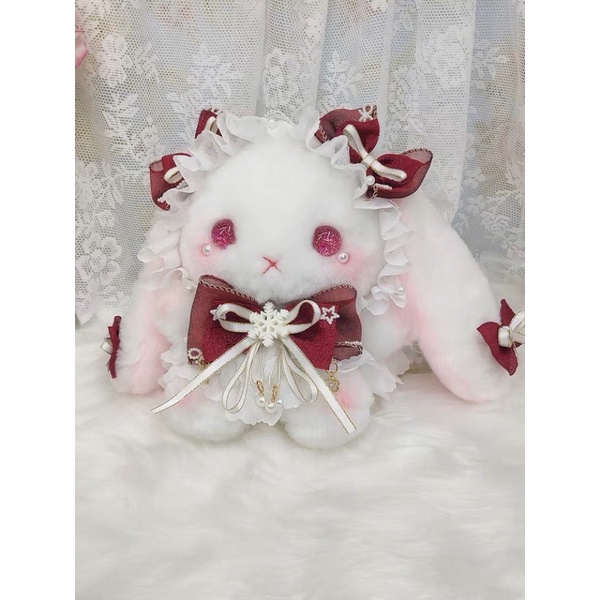 YASAS0165-Túi xách lolita messenger mắt ánh nhũ bông tuyết