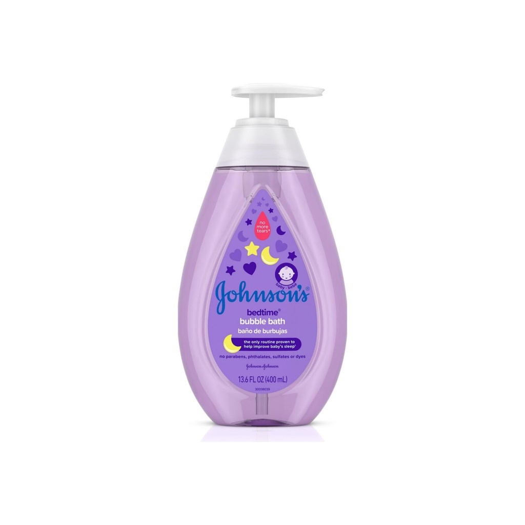 Sữa tắm tạo bọt giúp bé dễ ngủ Johnson's Bedtime Bubble Bath 400ml/800ml (Mỹ)