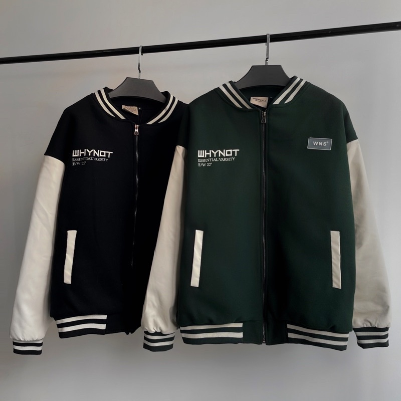 WNS Varsity Jacket Logo V1 - Áo khoác dạ chần bông chính hãng WNS