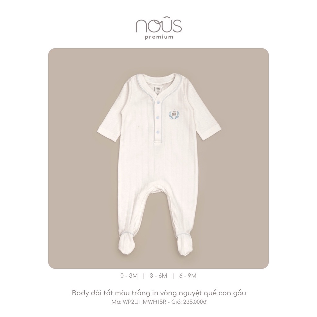 Tổng hợp BODY mùa Thu đông NOUS Hot nhất cho bé từ 0-12 m
