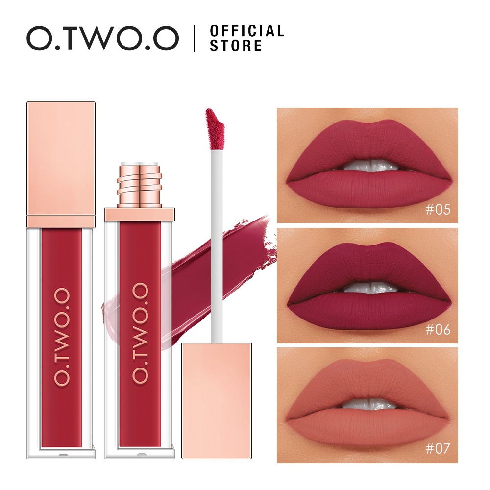 Son Kem Nhung 12 Màu O.TW O.O Son Kem Nhung Lì Bền Màu Chống Thấm Nước Môi Sinh Thái