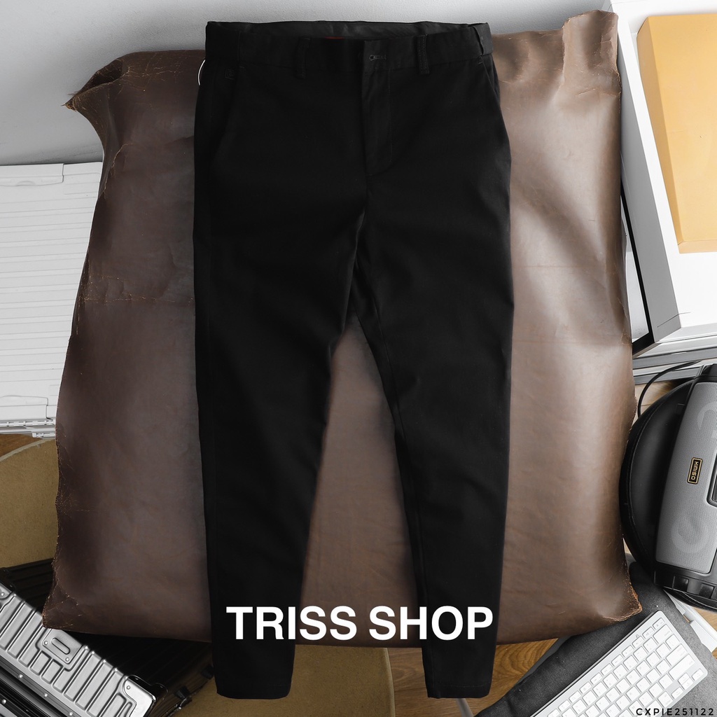 Quần Dài Kaki Nam P.Cardin Dáng Slimfit Cạp Chun Co Giãn