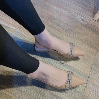 Giày búp bê nơ cườm bigsize, size 40-44