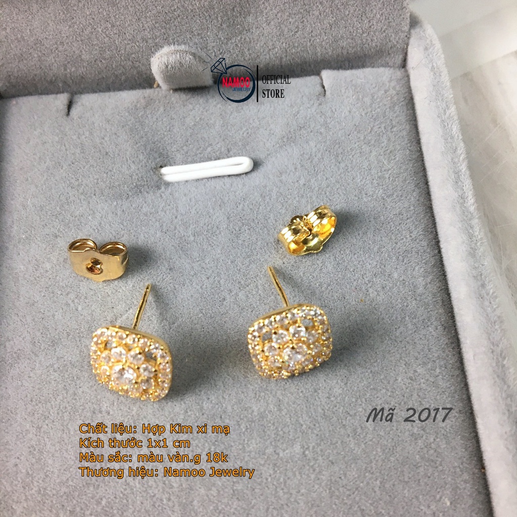 Bông Tai Nữ T2017 Phong Cách Đơn Giản Đầy Nữ Tính Namoo Jerwelry