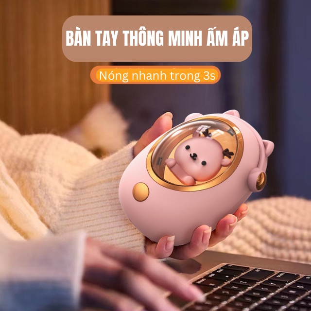 Máy sưởi ấm mini cầm tay hình thú dễ thương - Alice store