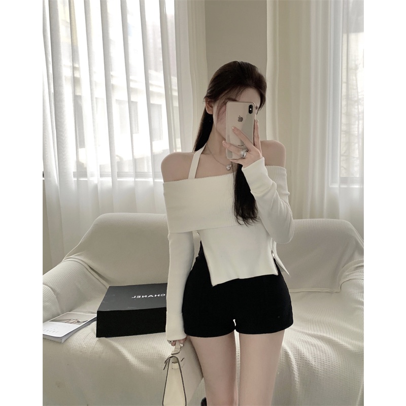 Áo Dệt Kim Nữ Dài Tay Gợi Cảm Free size