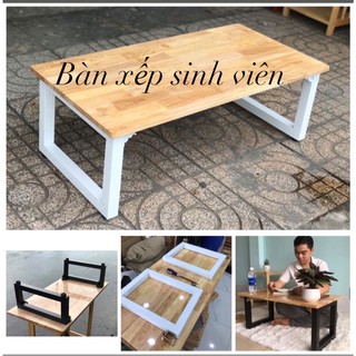 Bàn Gỗ Chân Xếp 50x100x35