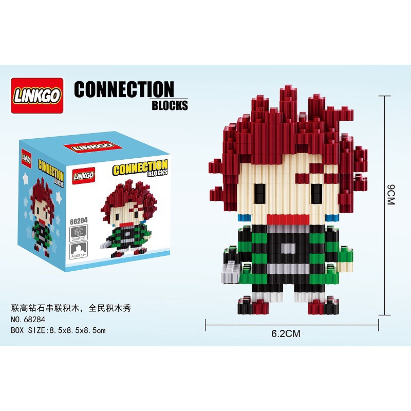 Mô hình lắp ráp thanh gươm diệt quỷ, mô hình lắp ráp kimetsu no yaiba, đồ chơi lắp ráp nhân vật anime