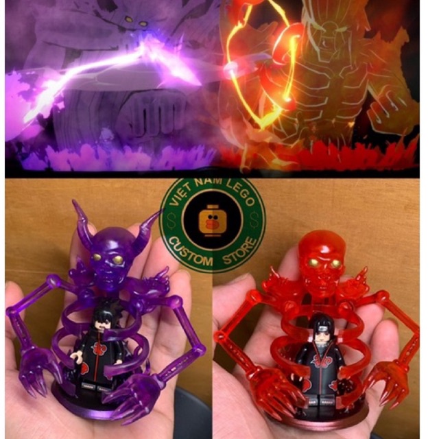 Gduck_custom Phụ kiện minifigures: Susano dạng 1 của tộc uchiha( không kèm minifigures)