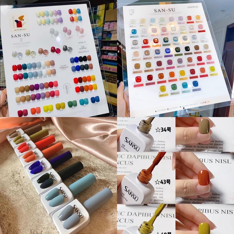 Sét sơn gel very good nail 60 màu ,sơn móng tay , sơn hàn quốc full box hãng tặng base và top +bảng màu